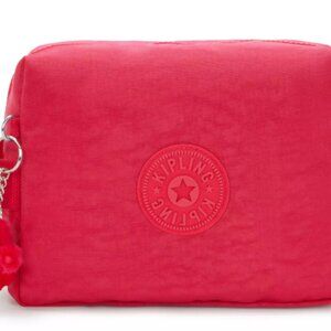 NWT Kipling Resort Pink Parac Small Toiletry Bag